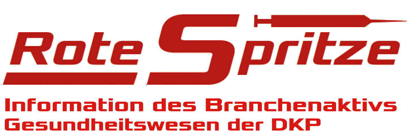 Logo der Roten Spritze, Zeitung des Branchenaktivs Gesundheitswesen der DKP Stuttgart